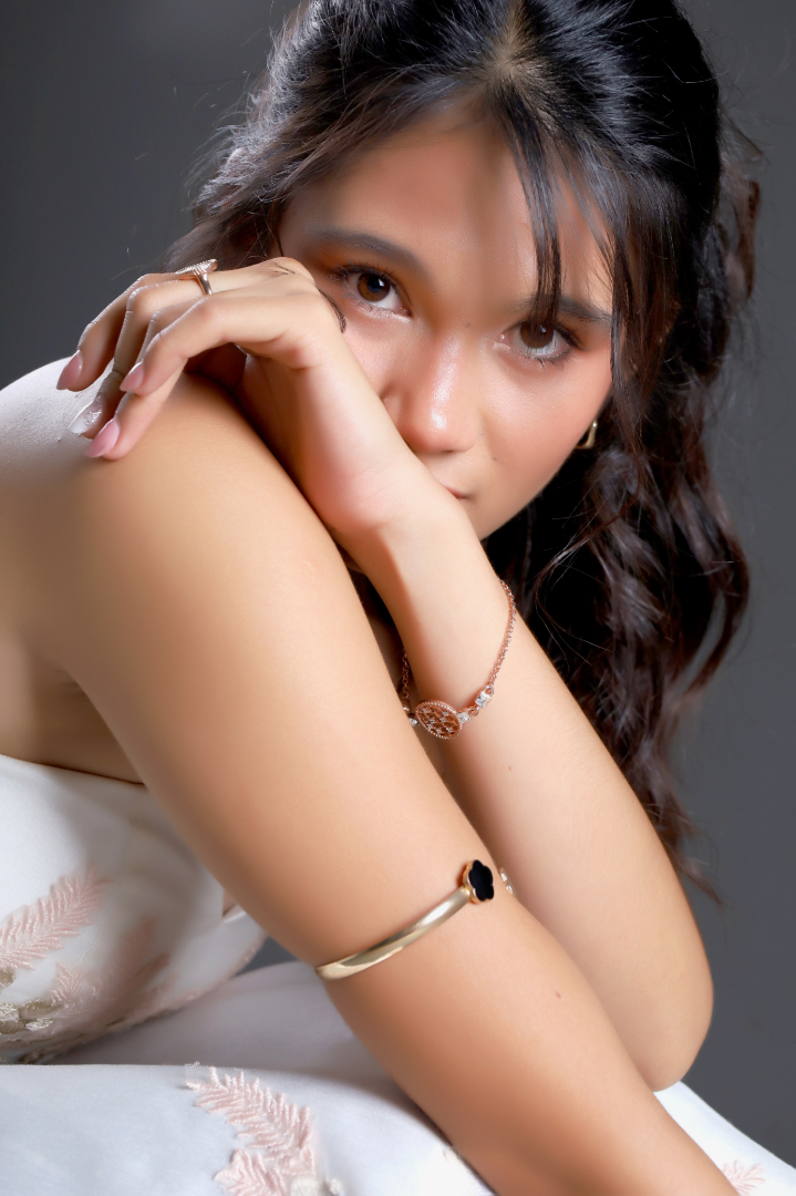 Debutante portrait close up